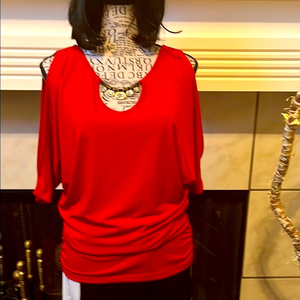 Elegant Red Women's Top